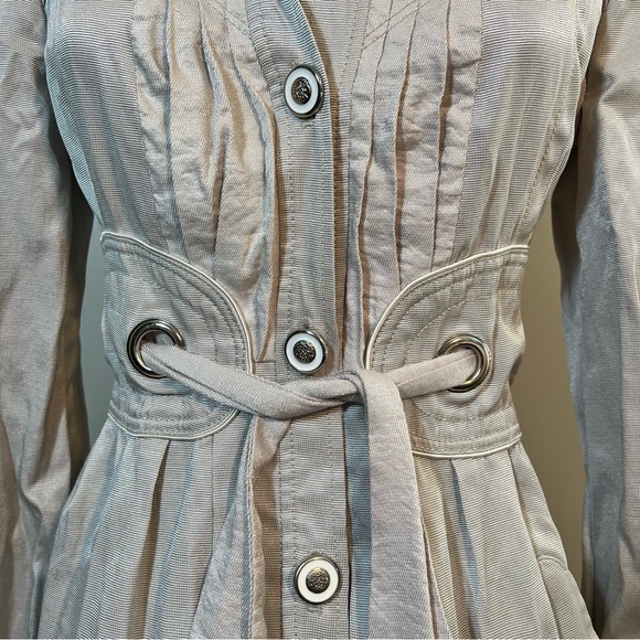 Double Zero Trench Coat With Corset Back Size M - Picture 3 of 10